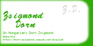 zsigmond dorn business card